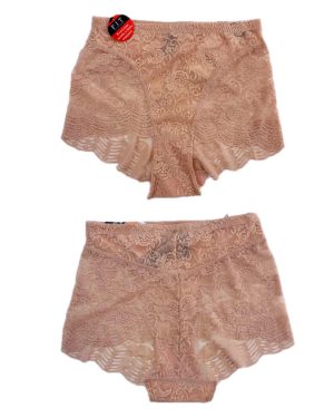 Take Control High Waist Lace Brief, Nude